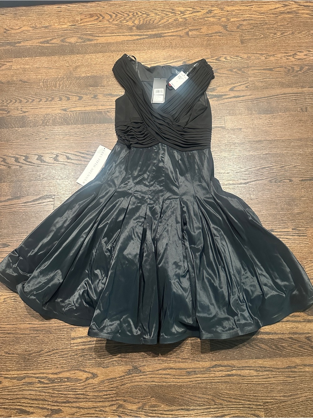 NWT Tadashi Collection Black Cocktail Dress - Size 12